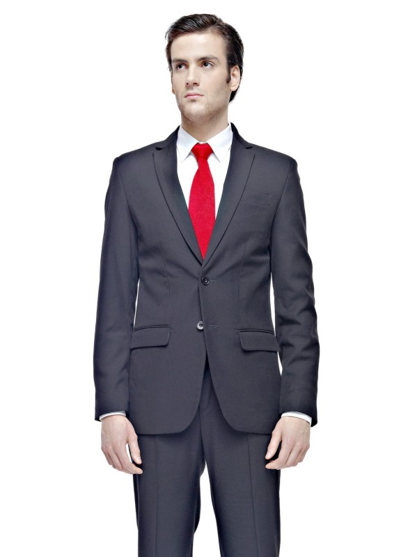 Černý klasický pánský oblek ROMA šitý na míru