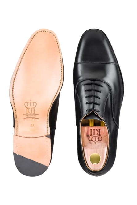 Černé OXFORDY - Goodyear Welted