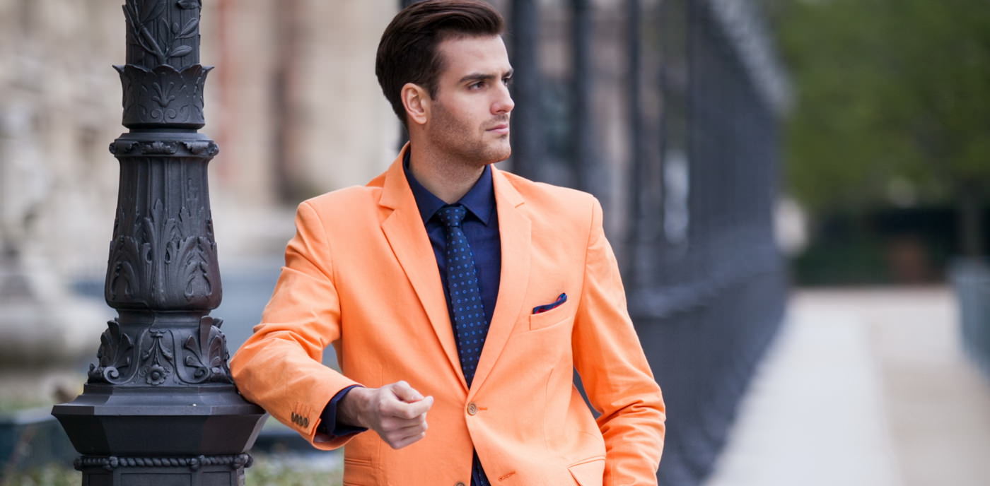 Pánský oranžový oblek Orange Suit